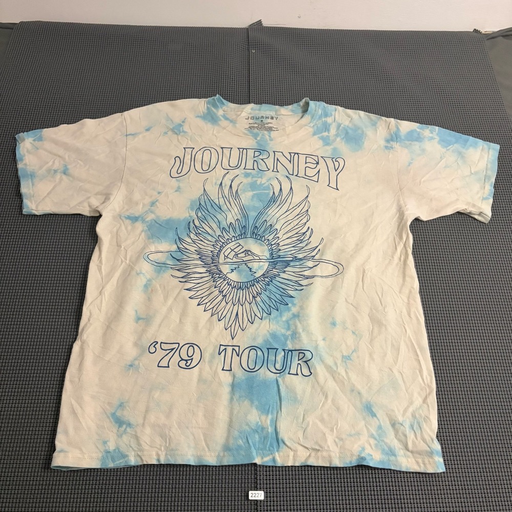 Journey 79 Tour Blue Tie Dye Graphic T-Shirt Mens Medium 2021 Nomota LLC
